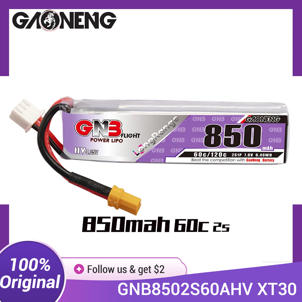 GAONENG GNB LiPo Battery 850mA - Drone Battery 3S 评论和价格