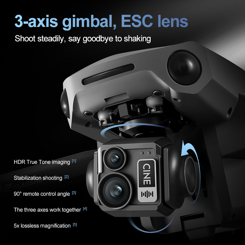 8K 3 Axis Gimbal Brushless 7.2 - Drone Battery Box 评论和价格
