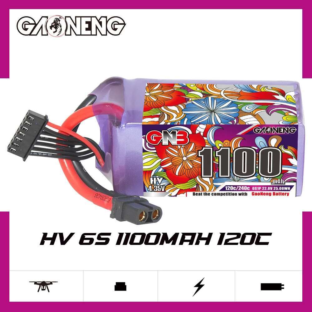 2Pcs GNB 6S Lipo Battery 22.8V - Drone Battery Lipo 评论和价格