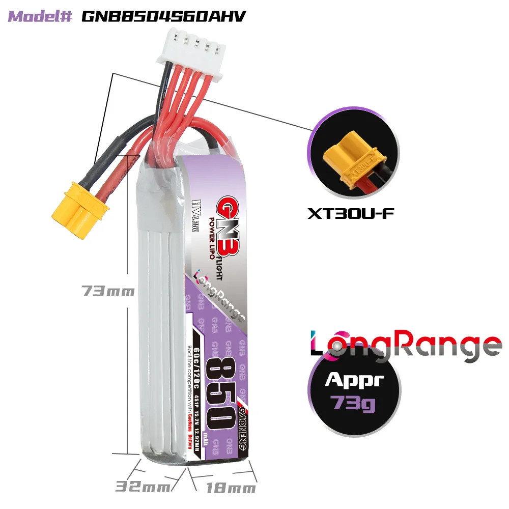 GAONENG GNB LiPo Battery 850mA - Drone Battery 3S 评论和价格