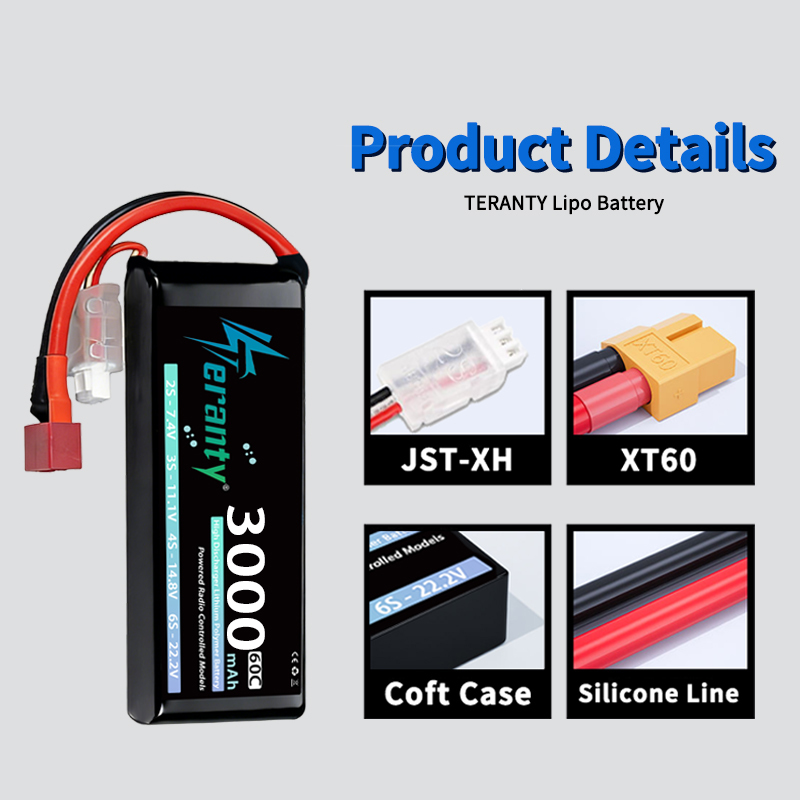 TERANTY 2S 3000mAh Lipo Batter - Drone Battery Lipo 评论和价格