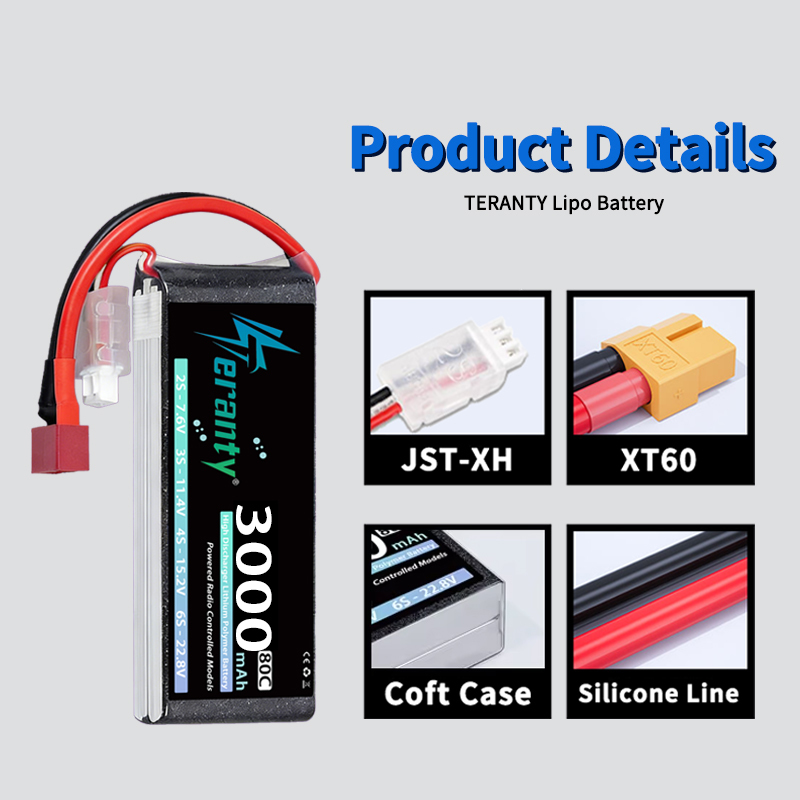 TERANTY 2S 3000mAh Lipo Batter - Drone Battery Lipo 评论和价格