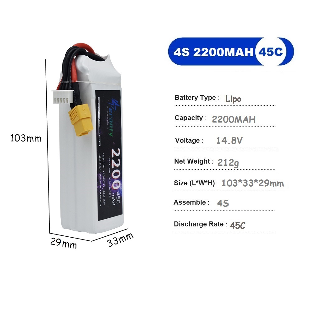 4S LiPo Battery 14.8V 1500mah  - Drone Battery 3S 评论和价格
