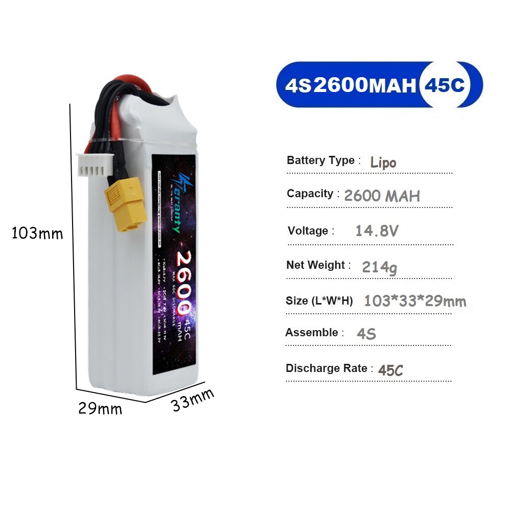 4S LiPo Battery 14.8V 1500mah  - Drone Battery 3S 评论和价格