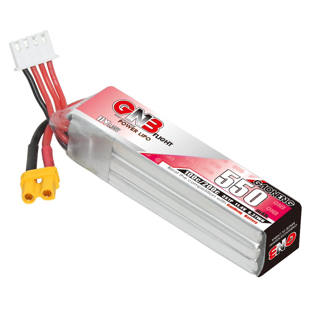 GNB HV 11.4V 550mAh 100C/200C  - Drone Battery 3S 评论和价格