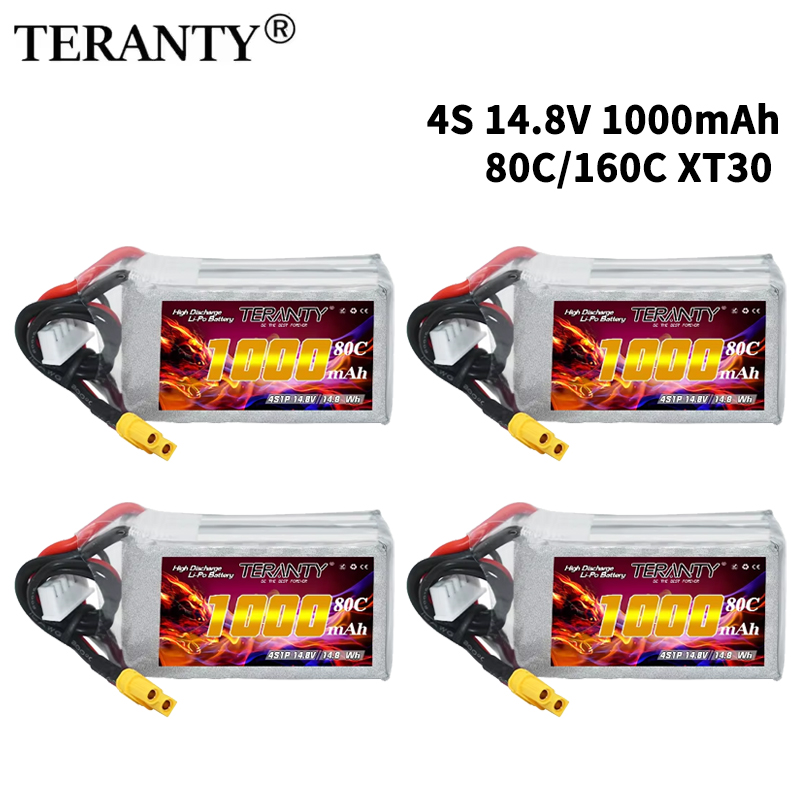 TERANTY 4S 1000mAh 14.8V 80C/1 - Drone Battery Lipo 评论和价格