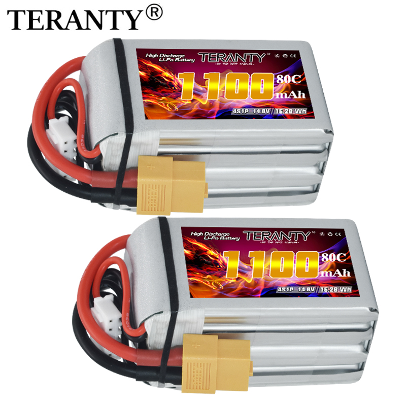 TERANTY 4S 1100mAh 80C/160C Li - Drone Battery 4S 评论和价格