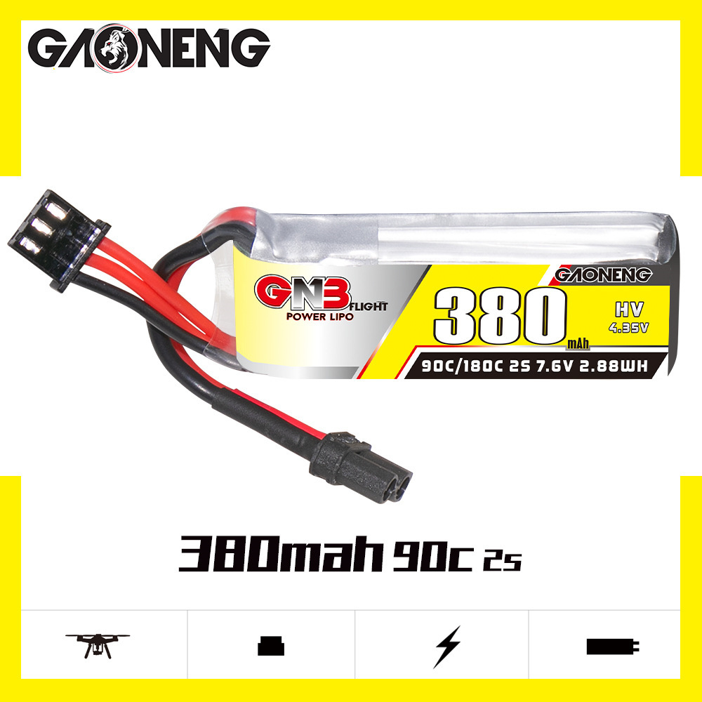 GNB 2S 7.6V 380mAh 90C/180C Li - Drone Battery Lipo 评论和价格