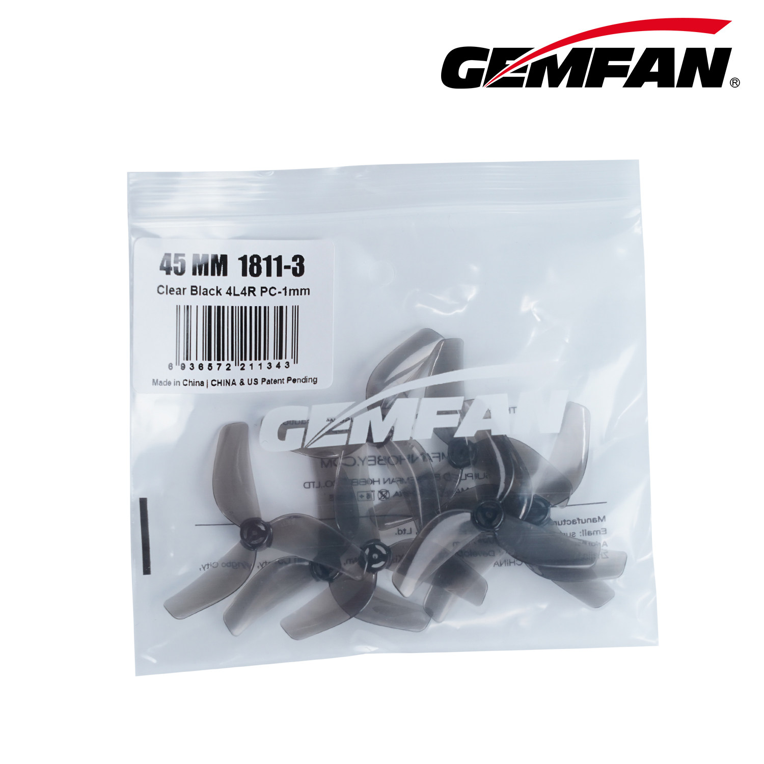4 Pack Gemfan 1811 45mm 3-Blad - Drone Battery Bag 评论和价格