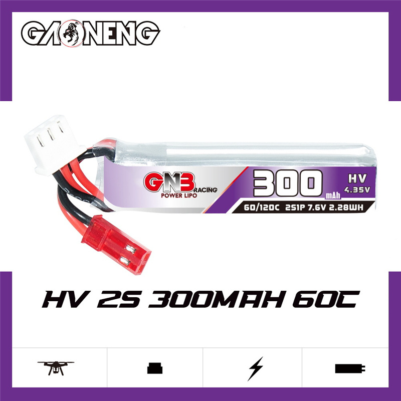 GAONENG GNB 2S 7.6V 300mAh 60C - Drone Battery Lipo 评论和价格